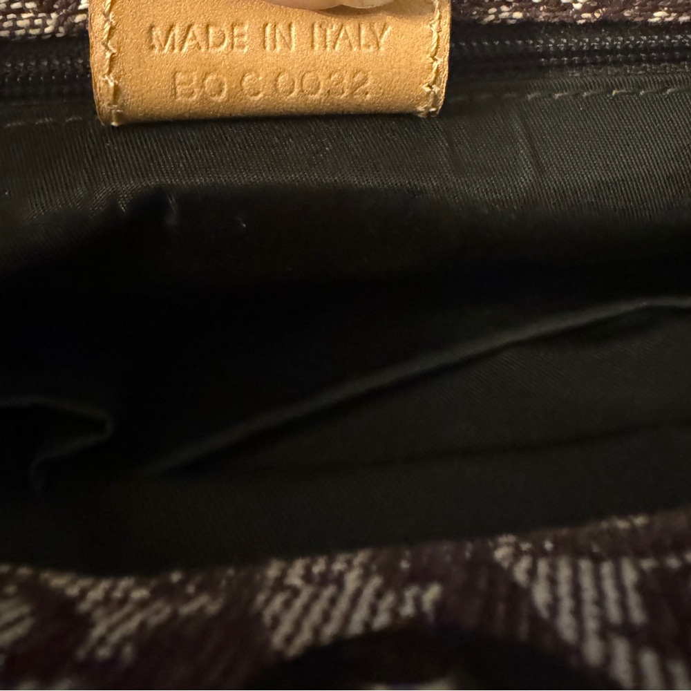 Christian Dior Saddle cloth handbag Dior in Beige and Brown Cloth Sz Sma… - Picture 6 of 12